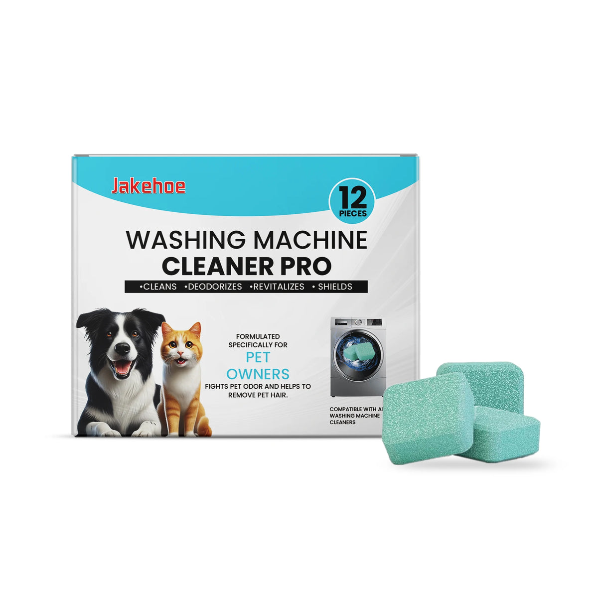 12PCS Washing Machine Cleaning Tablets Remove Pet Hair and Bad Odors Deep Clean Inner  Multipurpose Household Laundry Care Tools